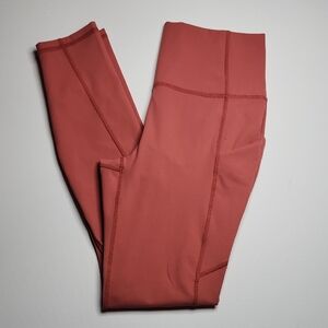 Fabletics PureLuxe High-Waisted Leggings | Size S | Coral | 13” Waist, 33.5”